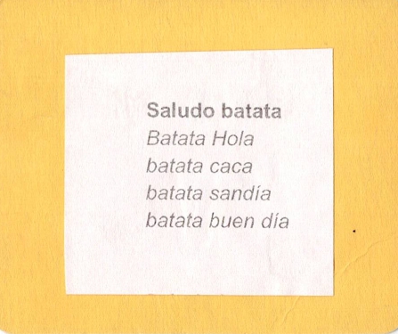 El jardin estuvo trabajando la batata y realizo una canción